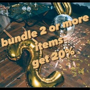 Bundle 2 or more items and get 20% off